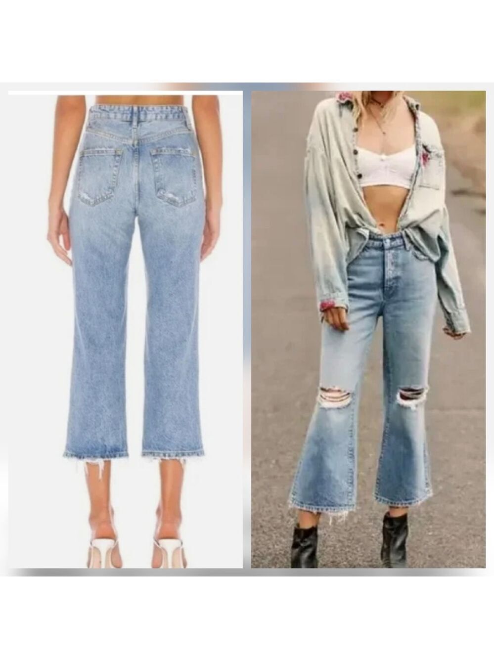 Free People Cropped Wide Leg
